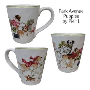 Park Avenue Puppies Pier 1 Dog Coffee Mug